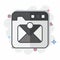 Icon Inbox Mail. related to Communication symbol. comic style. simple design editable. simple illustration