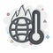 Icon Increasing Temperature. related to Climate Change symbol. comic style. simple design editable. simple illustration