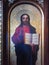 The icon of Jesus Christ in Zagreb`s Greek Catholic church on Gornji grad