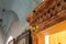 An icon lamp hangs in the St. Nicholas church dungeon in Bayt Jala - a suburb of Bethlehem in Palestine