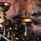 Icon-lamps in tibetan gompa