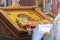 Icon on the lectern in Orthodox Church