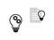 icon light bulb energy propulsion concept