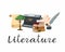 Icon Literature. A set of subjects for designating school discipline