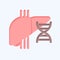 Icon Liver Cysts. related to Hepatologist symbol. flat style. simple design editable. simple illustration