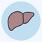 Icon Liver. suitable for education symbol. color mate style. simple design editable. design template vector. simple illustration