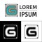 Icon, logo, conceptual letter G