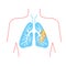 Icon of lung disease