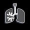 Icon Lungs. related to Human Organ symbol. glossy style. simple design editable. simple illustration