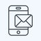 Icon Message. related to Communication symbol. line style. simple design editable. simple illustration