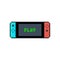 Icon of a Mobile Video Console. Pixel Art.