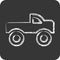 Icon Monster Car. suitable for Automotive symbol. chalk Style. simple design editable. design template