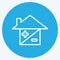 Icon Mortgage. suitable for education symbol. blue eyes style. simple design editable. design template vector. simple illustration