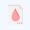 Icon Nagative Blood. related to Blood Donation symbol. flat style. simple design editable. simple illustration