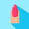 Icon nail salon website. Flat illustration isolated