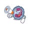 An icon of neutrophil cell having a megaphone