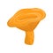 Icon of orange chanterelle. Most famous type of edible forest mushrooms. Natural product. Flat vector for infographic