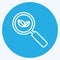 Icon Organic Search. suitable for IT Services symbol. blue eyes style. simple design editable. design template vector. simple