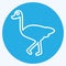 Icon Ostrich. related to Domestic Animals symbol. simple design editable. simple illustration