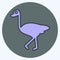 Icon Ostrich. related to Domestic Animals symbol. simple design editable. simple illustration