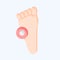 Icon Pain Foot. related to Body Ache symbol. flat style. simple design editable. simple illustration
