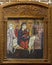 Icon painting of the Holy Family inside the Cavern Church known as Abu Serga in Coptic Christian Cairo, Egypt.