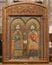 Icon painting Sergius and Bacchus inside the Cavern Church known as Abu Serga in Coptic Christian Cairo, Egypt.