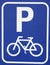 Icon parking bicycle sign