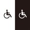 Icon person disabled - Illustration