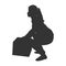 icon of person lifting weights