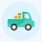 Icon Pickup Truck. suitable for Garden symbol. flat style. simple design editable. design template vector. simple symbol