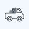 Icon Pickup Truck. suitable for Garden symbol. line style. simple design editable. design template vector. simple symbol