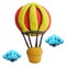 Icon of plasticine aerostat