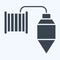 Icon Plumb. related to Carpentry symbol. glyph style. simple design editable. simple illustration