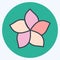 Icon Plumeria. related to Thailand symbol. color mate style. simple design editable. simple illustration. simple vector icons.