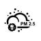 icon_pm25Air pollution icon. Atmospheric aerosol particles isolated on background.