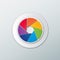 Icon rainbow color camera shutter