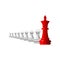 Icon of realistic chess pieces. Vector illustration eps 10