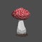 Icon of red fantasy mushroom. Game asset. Magic sprite object. Alchemy item. GUI elements