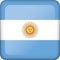 Icon representing Argentina square button flag