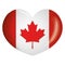 Icon representing Canada heart button flag