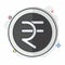 Icon Rupee. related to India symbol. comic style. simple design editable. simple illustration