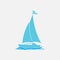 Icon sailing, swimming, vacation, Journey, image