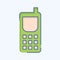 Icon Satellite Phone. related to Satellite symbol. doodle style. simple design editable. simple illustration