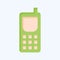Icon Satellite Phone. related to Satellite symbol. flat style. simple design editable. simple illustration