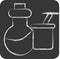 Icon Science Instruments. related to Biochemistry symbol. chalk Style. simple design editable. simple illustration