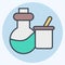 Icon Science Instruments. related to Biochemistry symbol. color mate style. simple design editable. simple illustration