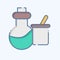 Icon Science Instruments. related to Biochemistry symbol. doodle style. simple design editable. simple illustration