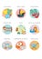 Icon set - Baby products categories