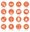 Icon Set of Business Career, Marketing in Flat Design